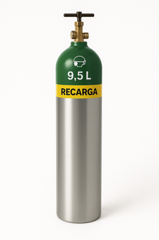 Recarga de Oxígeno 9.5 m³ (9,500 Litros)