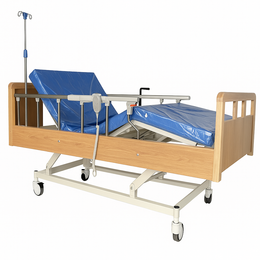 Cama de Hospital Premium de Madera, Eléctrica de 3 Posiciones