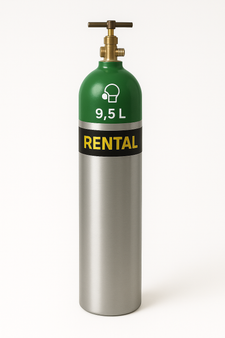 Renta de Tanque de Oxígeno 9.5 Litros